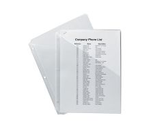 Avery Binder Pockets 8 1/2 in x 11 in Clear 5/Pack 5/Pk