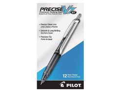 Precise V7 Rollerball Pens Fine Point 0.7 mm Black 12/Pack Ea