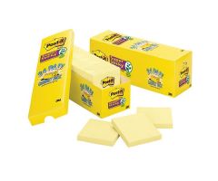 3 in x 3 in Super Sticky Note Canary Yellow 90 Sheets/Pad 24/Pack 24/Pk