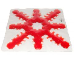 Light Box 8 Spoke Snow Flake Gel Pad - Red