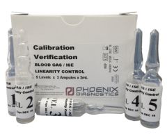 Blood Gas / ISE Linearity Control Kit Multiple Analytes 5 Levels 5 X 3 X 2 mL