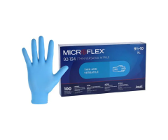 MICROFLEX Versatility Nitrile Exam Gloves X-Large Light Blue Non-Sterile, 10 BX/CA