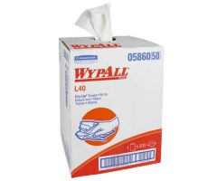 Hygenic Towel WypAll L40 Dry-Up Light Duty White NonSterile Double Re-Creped 19-1/2 X 42 Inch Disposable