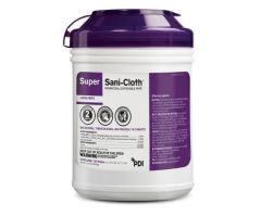 Super Sani-Cloth Surface Disinfectant Cleaner Premoistened Germicidal Manual Pull Wipe 160 Count Canister Alcohol Scent NonSterile ,CS/1920