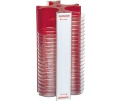 DishRack, height: 370 mm, red, for 88 petri dishes with 92 mm