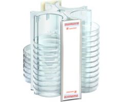 DishRack, height: 240 mm, transparent, for 52 petri dishes with 92 mm