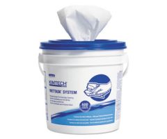 Wipers for WETTASK System, Bleach, Disinfectants and Sanitizers, 12 x 12.5, 90/Roll, 6 Rolls and 1 Bucket/Carton 