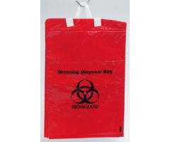 Biohazard Waste Bag Health Care Logistics Red 11-3/8 X 16-7/8 Inch