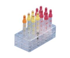 Rack, PC, format: 6 x 3, suitable for tubes, S-Monovette 11 mm
