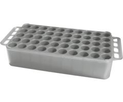 Block Rack D17, opening: 17 mm, 5 x 10, grey, with handle