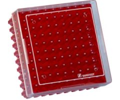 Cryobox, 132 x 132 x 53 mm, format: 10 x 10, for 100 collection tubes