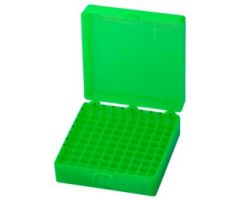 Storage box, hinged lid, PP, format: 10 x 10, for 100 collection tubes 9,38,77,510