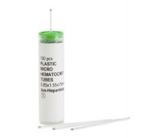  Capillary Blood Collection Tube Ammonium Heparin Additive Without Closure Plastic Tube