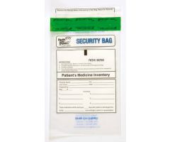 Patient Medicine Inventory Bag Health Care Logistics 6 X 9 Inch Polyethylene Tamper Evident Tape Closure Clear