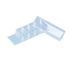 x-well cell culture chamber, 4 wells, on PCA slide, removable frame