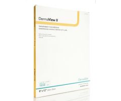 Transparent Film Dressing DermaView II Rectangle 8 X 12 Inch Frame Style Delivery With Label Sterile