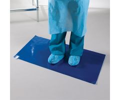 Adhesive Floor Mat Tacky Mat 24 X 45-1/2 Inch Blue Polyethylene