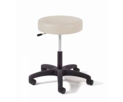 Phys Stool W/ Bck/Blk Bse, Stn Saddle Tan
