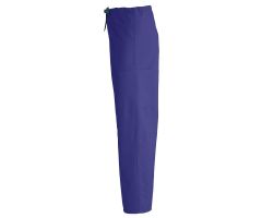 ComfortEase Unisex Nonreversible Drawstring Cargo Scrub Pants with Medline Color-Coding, Size 4XL Regular Inseam, Rich Purple