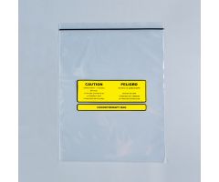 Chemotherapy disposal bags, 12 x 15