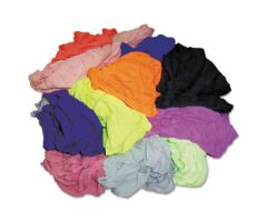 New Colored Knit Polo T-Shirt Rags, Assorted Colors, 10 Pounds/Bag