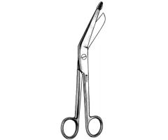 Bandage Scissors Sklar Bergmann 9 Inch Length OR Grade Stainless Steel Finger Ring Handle Angled Blunt Tip / Blunt Tip