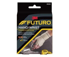 Support Glove 3M Futuro Fingerless Small / Medium Over-the-Wrist Ambidextrous Nylon / Spandex