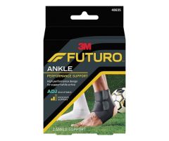 Ankle Support Futuro Sport Moisture Control One Size Fits Most Hook and Loop Strap Closure Left or Right Foot

