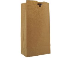 Grocery Bag Duro Brown Kraft Recycled Paper 12 lbs.