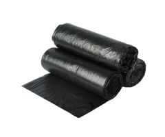 Trash Bag Colonial Bag 33 gal. Black HDPE 22 Mic. 33 X 40 Inch X-Seal Bottom Coreless Roll
