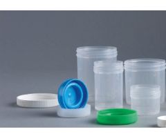 Specimen Container Samco Wide-Mouth Bio-Tite 53 mm Opening Polypropylene 120 mL (4 oz.) Screw Cap Patient Information Sterile