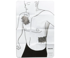HeartStart AED Adult Pads Placement Guide