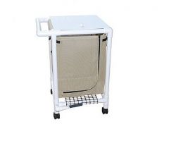 Single Hamper with Bag 4 Casters 25.71 gal.