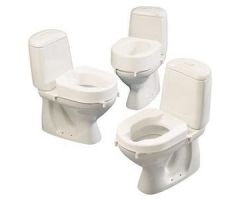 Hi Loo Raised Toilet Seat 4" H x 14" W x 15-1/2" D, 9" W x 10-1/2"