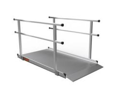 Wheelchair Solid Surface Portable Ramp, 36" x 5' x 3.5" Usable Size