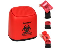 BenchBin Starter Kit, includes BenchBin and 400 red 8.5 x 11" autoclave/ biohazard bags