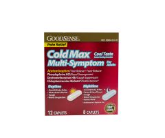 GoodSense Cold Max Multi-Symptom + Pain Severe Day/Night Combo Pk 20 Ct