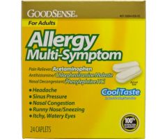 GoodSense Cold Allergy + Pain Multi-Symptom Cool Taste Caplets 24 Ct