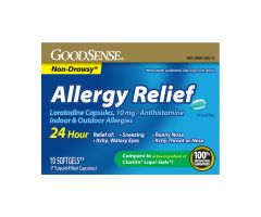 GoodSense Allergy Relief Loratadine 10 Mg 24-Hr Softgels 10 Ct