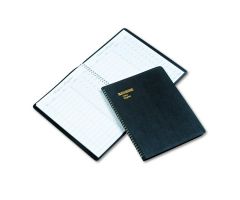 Recycled Visitor Register Book with Black Cover, 8.5" x 11"