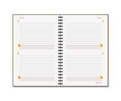 2-Days-Per-Page Planning Notebook, Gray, 6" x 9"