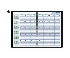 Monthly Planner with Black 2-Piece Cover, 7.88" x 11.88"