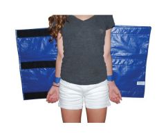 MRI/CT Full Body Wrap Immobilizer-60" X 66", Made of cleanable Vinyl. Wrist straps sewn inside body wrap to keep arms secure.