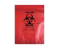 Econo-Guard Polypropylene Biohazard Autoclave Bag, 19"W x 23"H, 2 mil, Indicator, Red, "Biohazard" Print