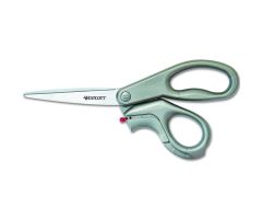 EZ-Open Scissors and Box Cutters, 8" Long, Gray