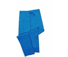 Disposable Drawstring-Waist Scrub Pants, Blue, Size L