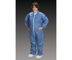 AlphaGuard Coveralls with Elastic Wrists, Ankles and Back, Blue, Size 5XL