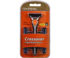 GoodSense Men's Crossover 3 Blade Disposable Razor W/5 Cartridges