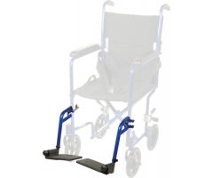Swing-Away Detachable Footrest f/Alum Transport Chair-Blue pr