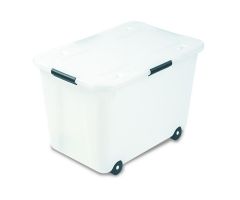 Clear 15-gal. Rolling Storage Box